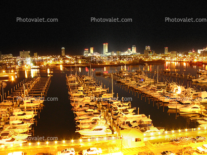 Docks, Boats, Harbor, Skyline
