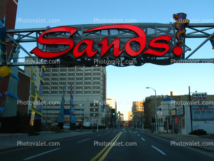 Sands Hotel Sign, Casino, Building, skyline
