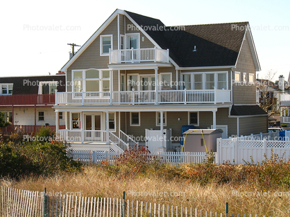 Home, House, balcony, fence