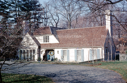 home, house, big, Building, domestic, domicile, residency, housing, Princeton, December 1970, 1970s