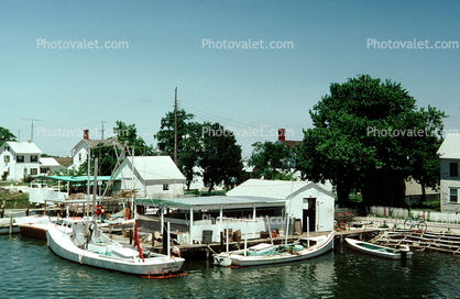 Docks, Harbor, Buildings, Boats, Smith Island, Homes, House