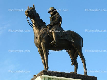 General Ulysses S. Grant Memorial, Statue, Sculpture, Horse, Patina