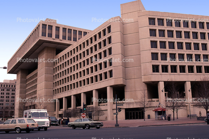 FBI Building, Headquarters, Cars, 1980s