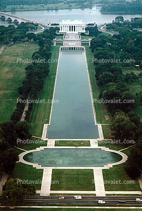 The Reflecting Pool, Lincoln Memorial, Potomac River