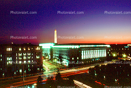 Washington Monument at Twilight, Dusk, Dawn