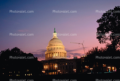 United States Capitol, Twilight, Dusk, Dawn