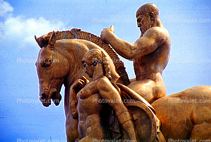 Sacrifice, Horse Statue, Statuary, Sculpture, Statue on the Arlington Memorial Bridge in Washington, D.C