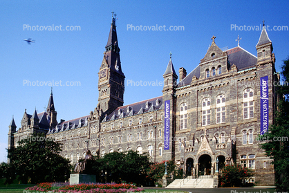 Georgetown University, Building, Clock Tower, steeple