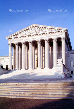 United States Supreme Court Building, Columns, stairs, steps