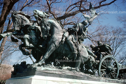 Ulysses S. Grant Memorial, Statue, Statuary, Figure, Sculpture, art, artform, American Civil War