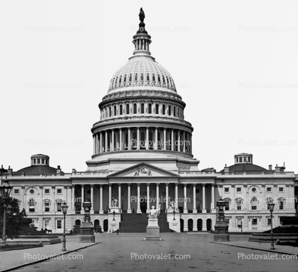 United States Capitol, Building, Statue of Freedom, allegorical female figure, 1890's