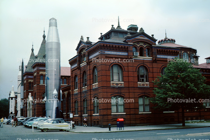 Rocket Row, Rockets, Smithsonian Arts and Industries Building, West Entrance, 1959