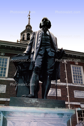 americana, Statue, Statuary, Figure, Sculpture, Independence Hall, Philadelphia, American Revolution, Revolutionary War, War of Independence, History, Historical