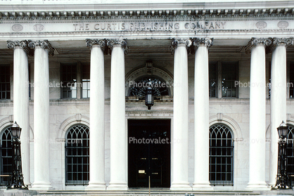 The Curtis Publishing Company, building, columns