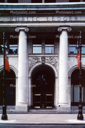 The Curtis Publishing Company, buildings, column, Public Ledger