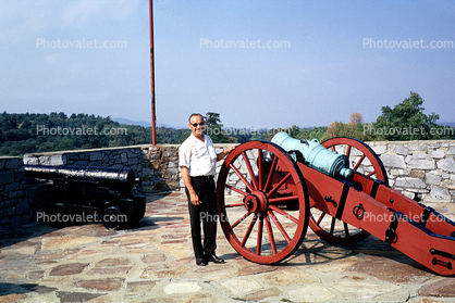 Cannon, Mortar, Weapon, stone walls Fort Ticonderoga, Artillery, gun