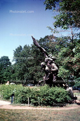 Gettysburg Wounded Soldier Monument, Statue, Landmark, Sculpture, Gettysburg