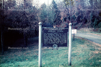 Conestoga Indian Town Signage, marker