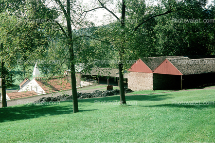 Charcoal House and Furnace area, Hopewell Village, Berks County, Pennsylvania