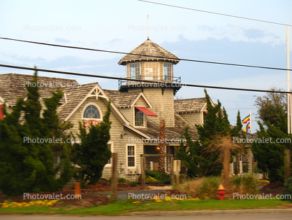 house, housing, single family dwelling unit, unique building, near Sanderrling, Outer Banks, North Carolina