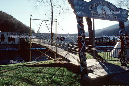 Chief Saundoke's Trading Post, footbridge
