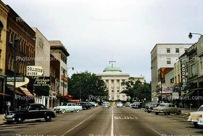 Raleigh, State Capitol, Automobile, Vehicles, cars, 1950s