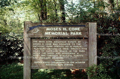 Moses H Cone Memorial Park,  Milepost 294