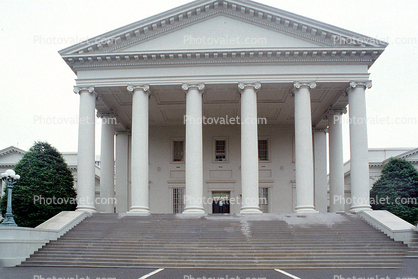 Virginia State Capitol Building, Building, Steps, Stairs, Columns, Capitol Square, Richmond