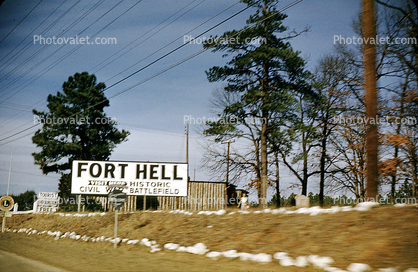 Fort Hell, Historic Civil War Battelfield, trees
