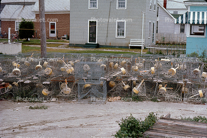 Crab Pots, Traps, Crabbing, July 1974, 1970s