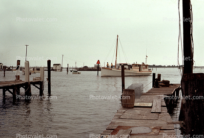 Boat, Harbor, Docks, Tangiers Island, July 1974, 1970s