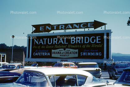 Car, automobile, vehicle, Natural Bridge,1950s, 1950s