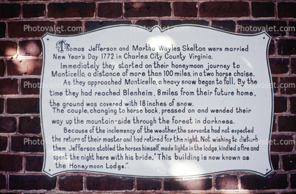 Signage of Thomas Jefferson, Marha Wayles Skelton, marriage, Colonial