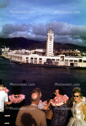 Aloha Tower, harbor, docks, landmark building, lighthouse, Honolulu, Oahu