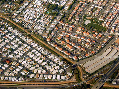 Urban Sprawl, Suburban, Homes, Houses, Creek, San Leandro, Industrial Parkway West, Pacheco Way, Creek, Welford Lane