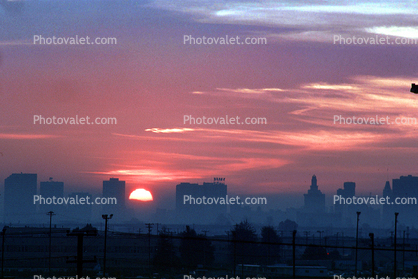 Downtown Skyline, cityscape, morning, sunrise, dawg