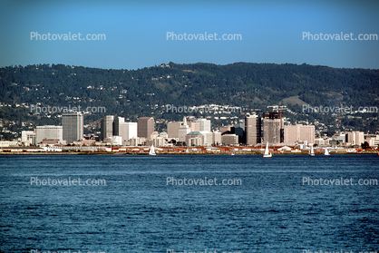 Cityscape, skyline, building, downtown, east bay hills