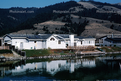 Homes, Houses, Reflection, Stinson Beach, Marin County