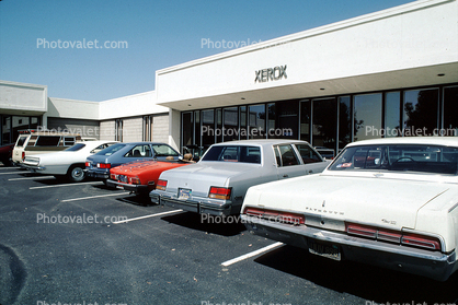 Parking Lot, Xerox, building, Cars, automobile, vehicles, tiltup, 1970s
