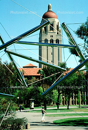 Tensegrity structure at Hoover Tower, Stanford University