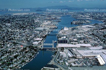 Port of Oakland, Alameda, bridge, island