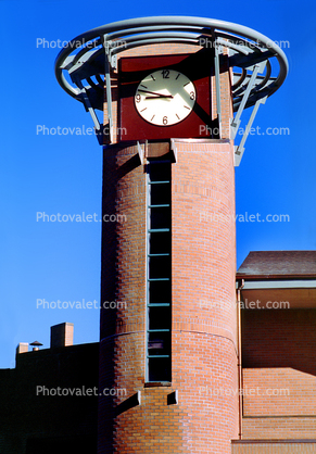 Clock Tower, Column, outdoor clock, outside, exterior, building