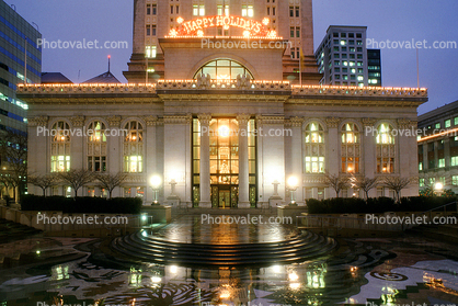 Oakland City Hall, Twilight, Dusk, Dawn