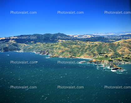 Mount Tamalpais, Marin Headlands, Marin County, Pacific Ocean, Coastline