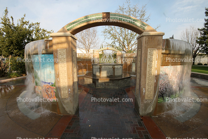 Water Fountain, aquatics, Downtown, Shafter, Kern County