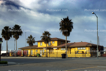 Shafter Depot Museum, railroad station, building, Shafter, Kern County