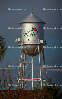Wasco Water tower, Rose Capital of the World