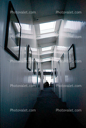 Hallway, Interior, Home, House, Skylight, vanishing point, Mercer Home