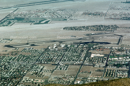 Airport, grid, housing, Palm Springs