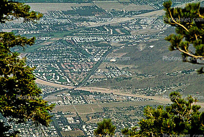 East Palm Canyon Drive Highway 111B, houses, grid, Tahquitz Creek